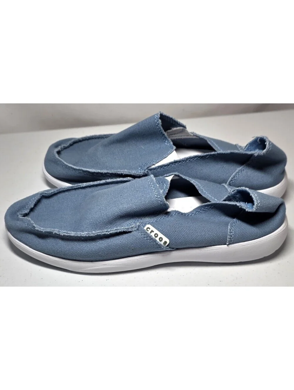 Men s 10.5 Denim Canvas Shoes Slip On Lightweight